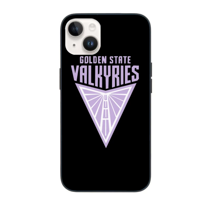 Golden State Valkyries Purple Triangle Logo Design iPhone Case