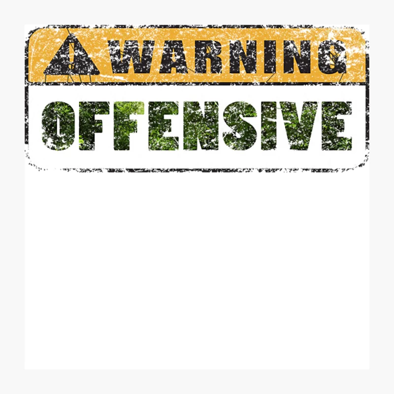 Warning Offensive Pin