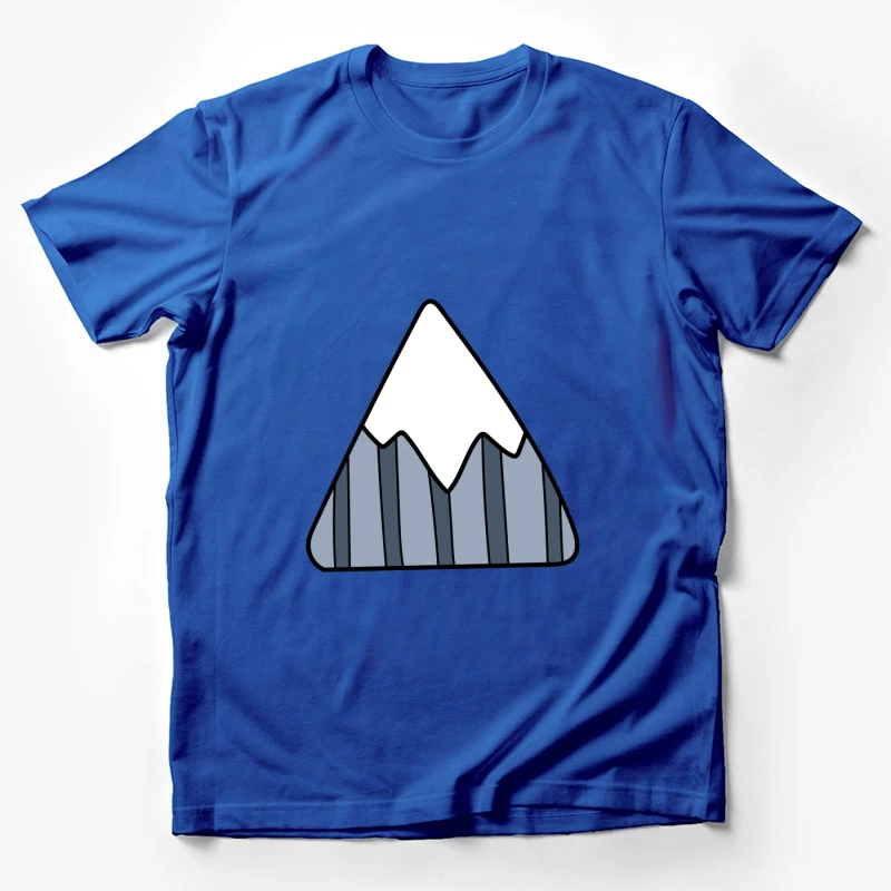 Montagne stylisée avec neige Homme T-Shirt