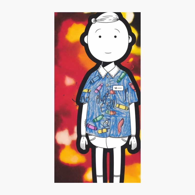 Whimsical Cartoon Nurse in Street Art Style iPhone Case