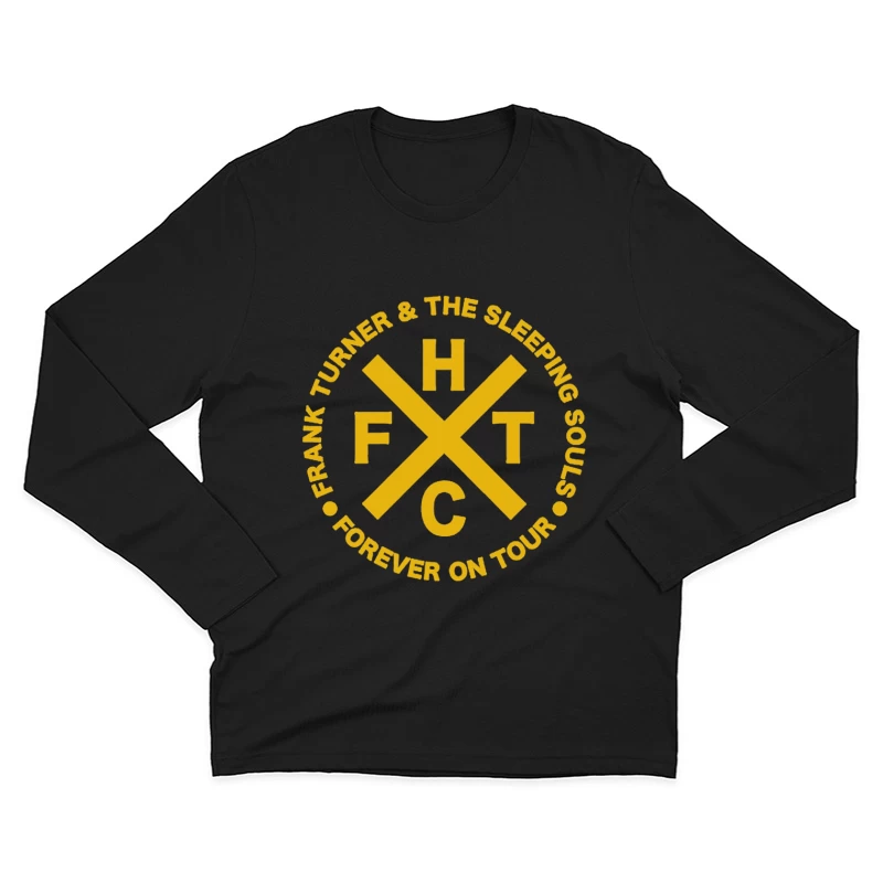 Frank Turner & The Sleeping Souls Band Logo - Forever On Tour Circular Design Male Long Sleeve T-Shirt