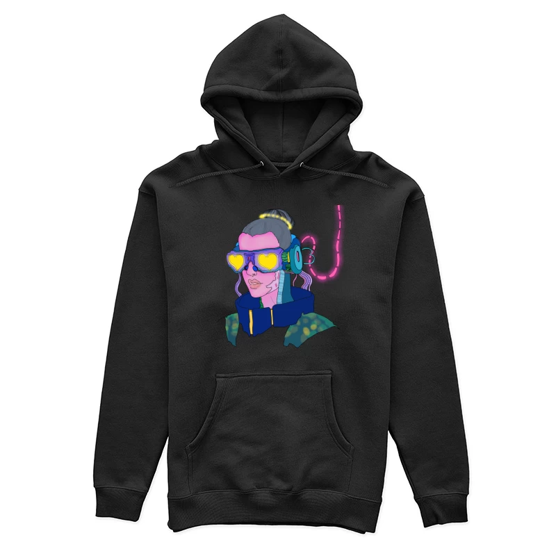 Futuristisches Cyborg-Porträt Damen Pullover Hoodie