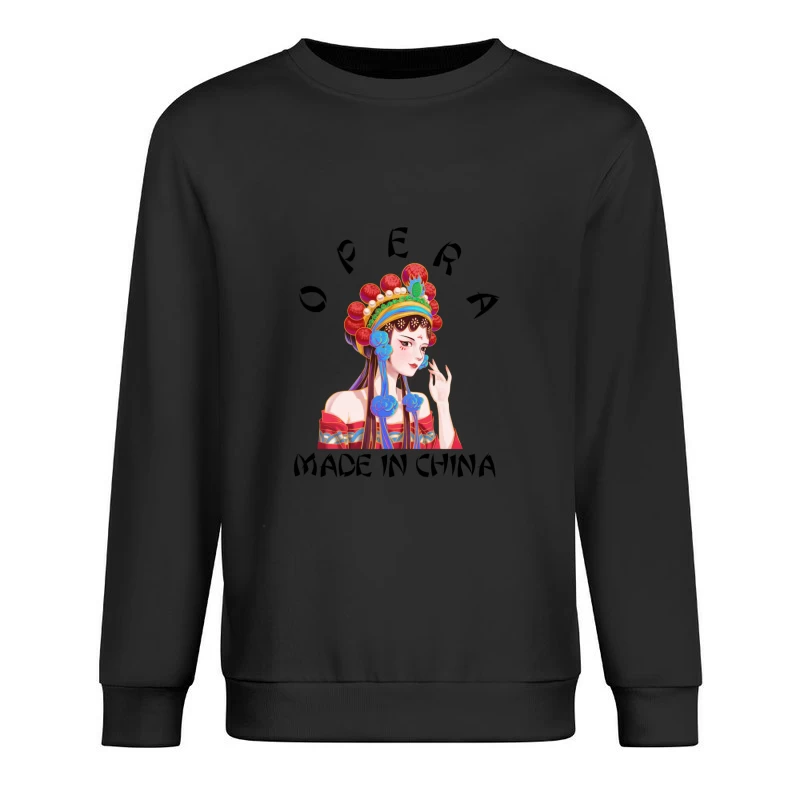 Traditionelle chinesische Operndarstellerin Herren Pullover Sweatshirt