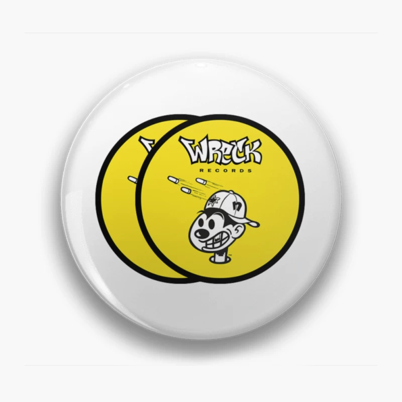 Vintage Wreck Records 2 Pin