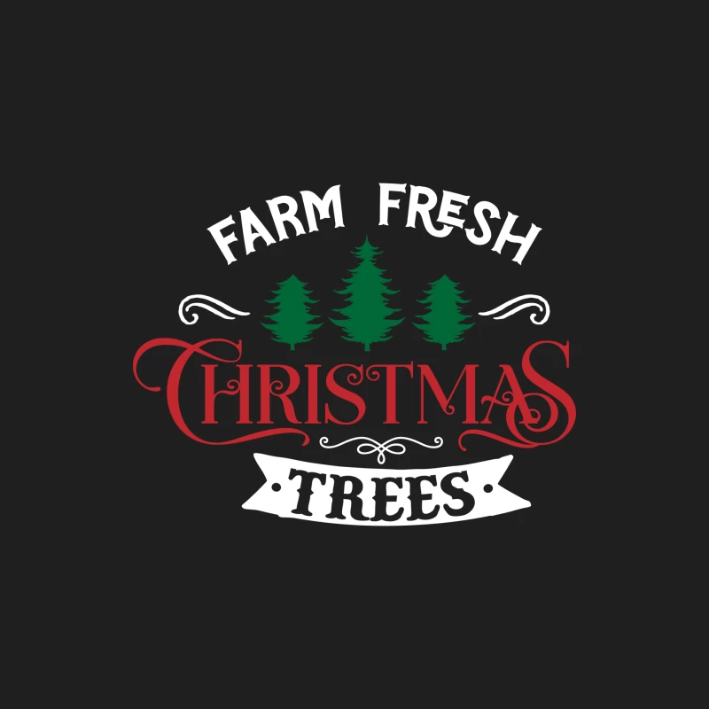 Affiche de vente de sapins de Noël frais de la ferme Homme Débardeur