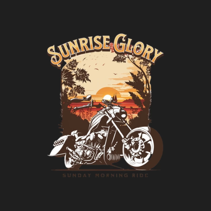 Balade en moto au lever du soleil Homme Débardeur