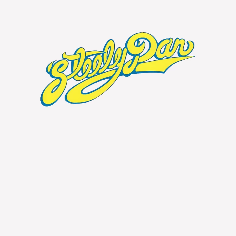 Steely Dan Classic Yellow Cursive Band Logo Female T-Shirt