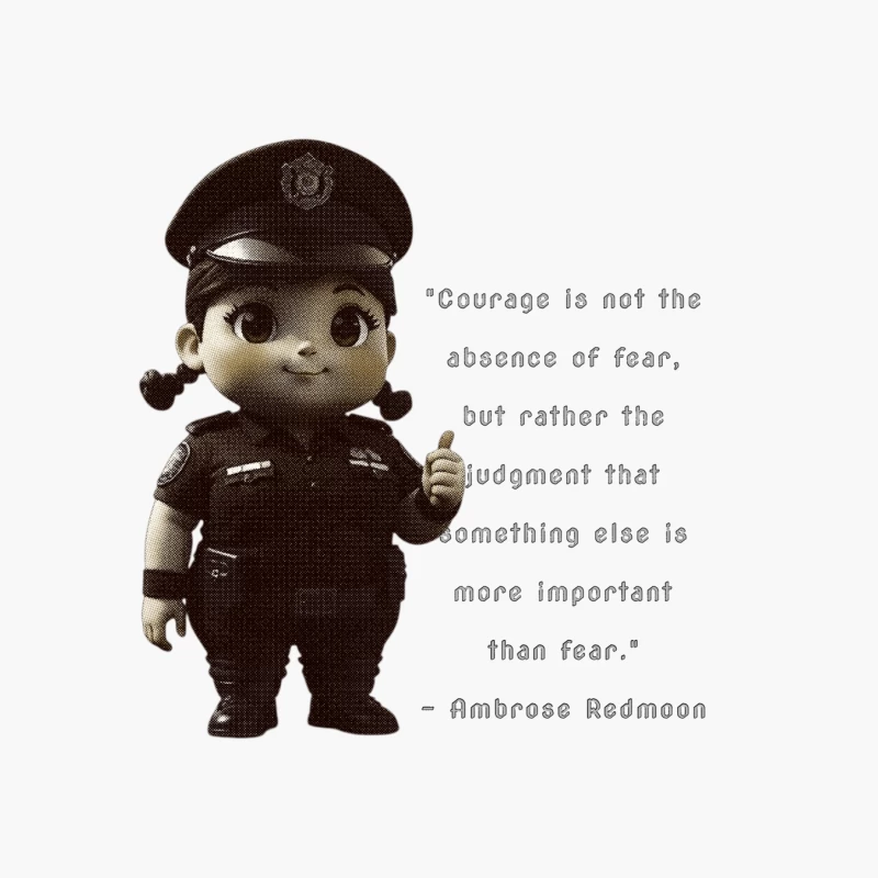 Inspiring Quote on Courage and Fear Cotton Tote Bag