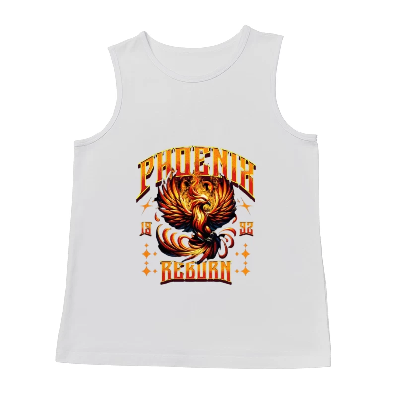 Vintage Phoenix Reborn Fire Bird Mythological Design Male Tank Top