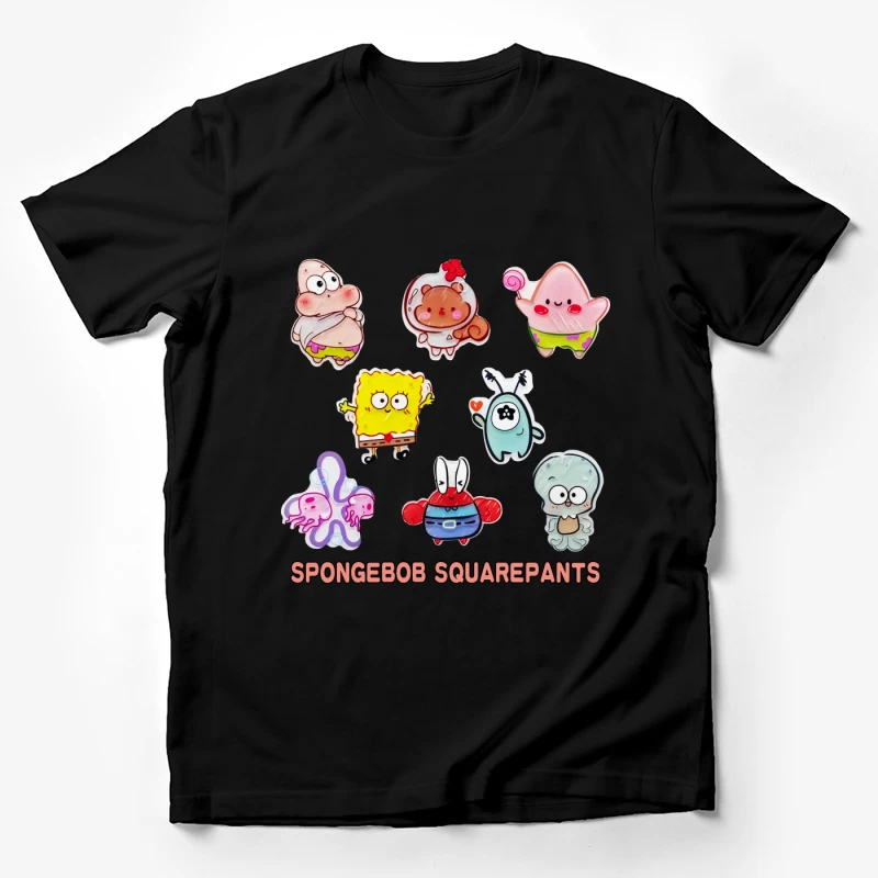 Niedliche SpongeBob Charaktere Herren T-Shirt