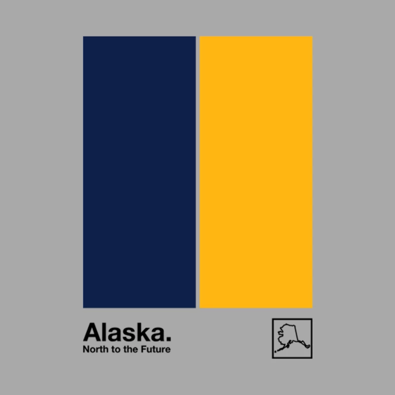 Alaska   Original Minimalist Artwork Poster Design Male Pullover Hoodie
