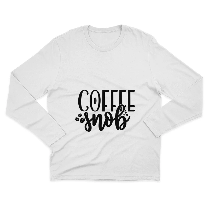 Design Café pour Amateurs Homme Manches Longues T-Shirt