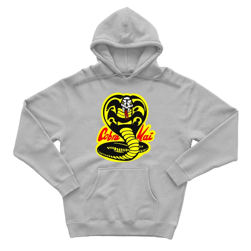 Cobra Kai Martial Arts Dojo Logo with Strike-Ready Snake Male Pullover Hoodie