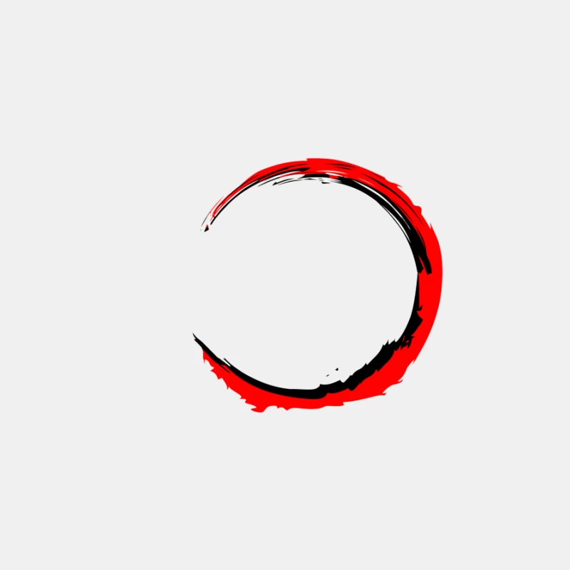 Cercle de pinceau noir et rouge Homme Débardeur