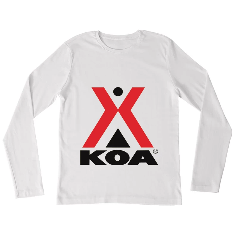 KOA (Kampgrounds of America) Official Logo Design Female Long Sleeve T-Shirt