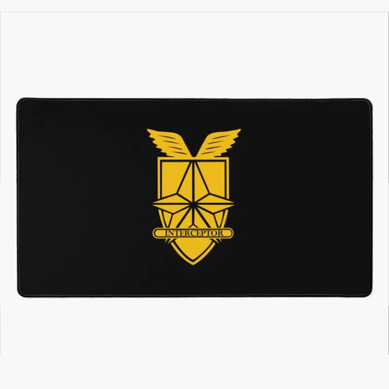 Interceptor Badge Desk Mat