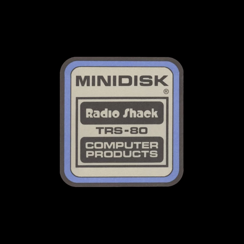 Vintage Radio Shack TRS-80 Minidisk Computer Products Label Mouse Pad