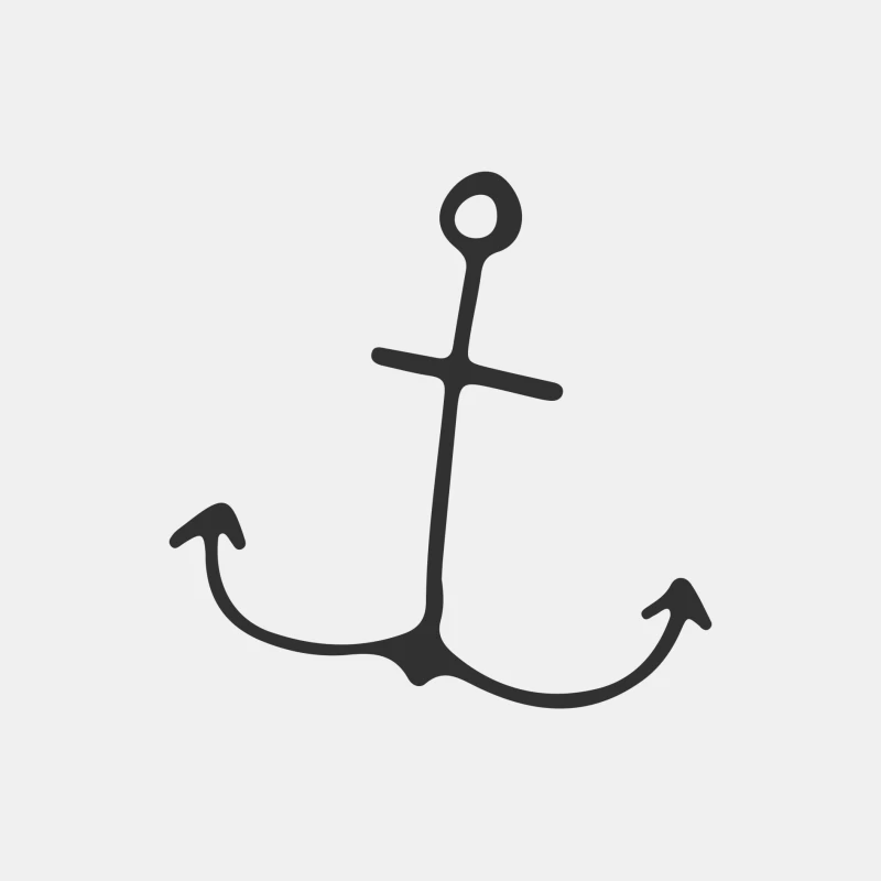 Symbole d'Ancre Marin Simple Homme Débardeur