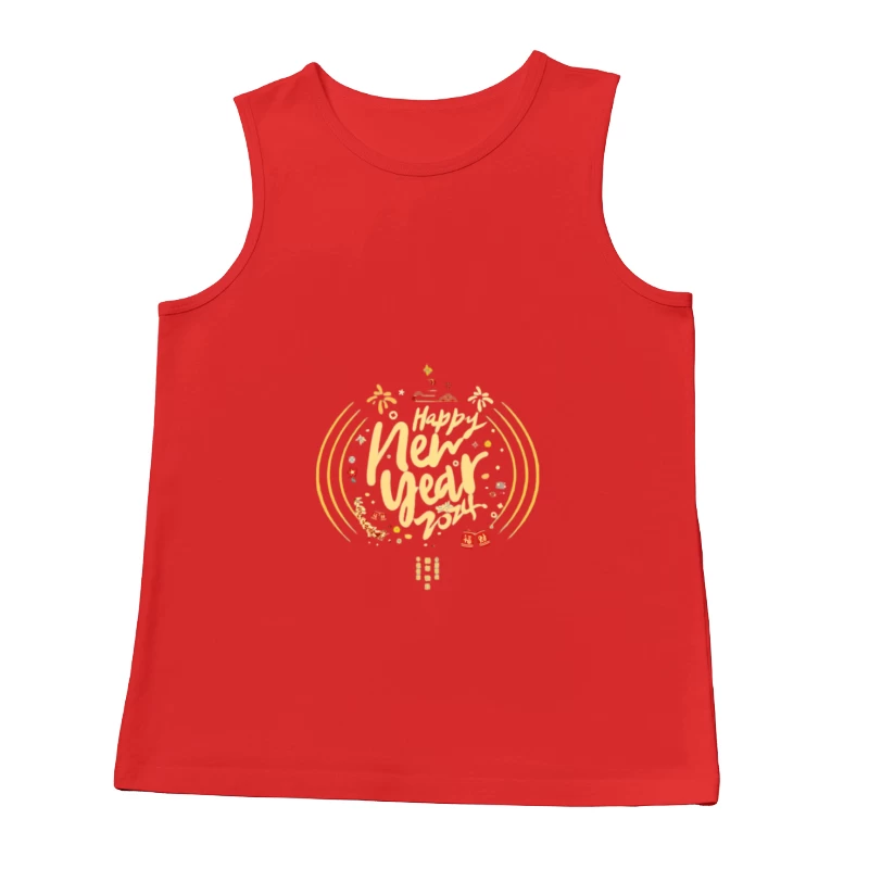 Fröhliches Neujahrsfest Design Herren Tanktops