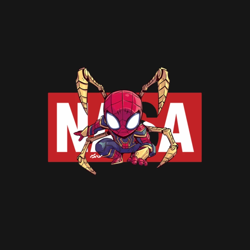 Spider-Man mit NASA-Logo Herren T-Shirt