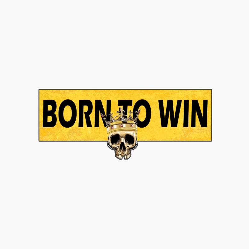 Born to Win Graphic Design Cotton Tote Bag