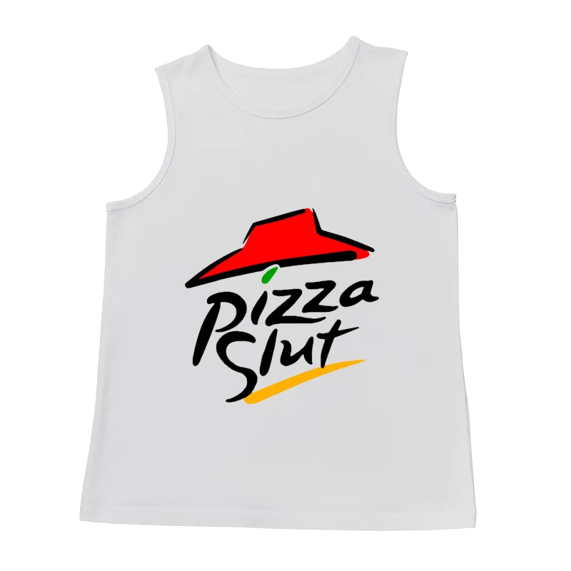 Pizza Hut Classic Red Roof Restaurant Logo Male Tank Top