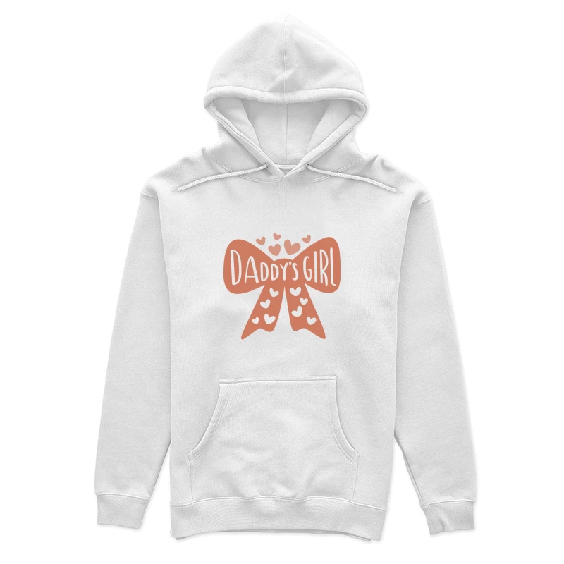 Nœud rose avec cœurs et texte 'Daddy's Girl' Femme Sweat à capuche