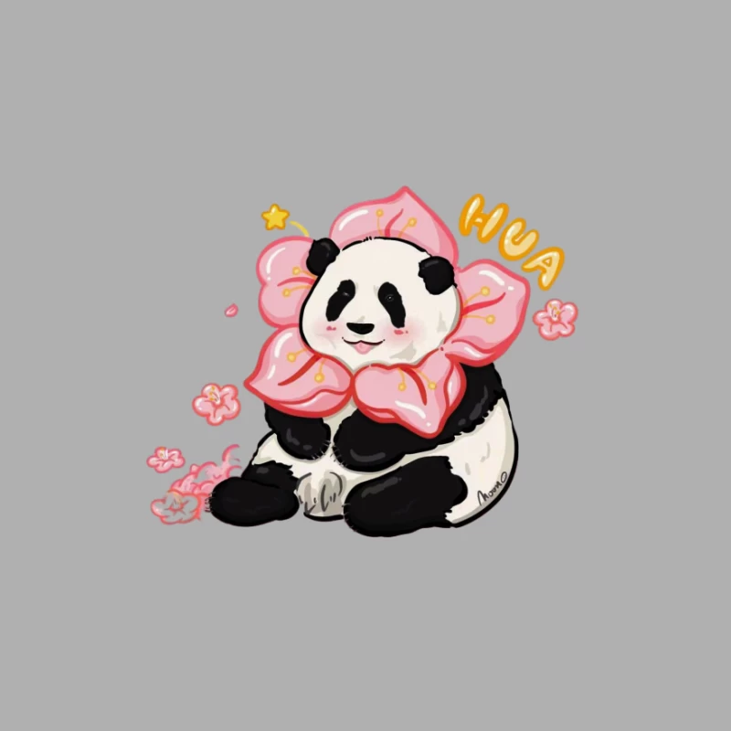 Panda mit Blumenkrone Herren Tanktops