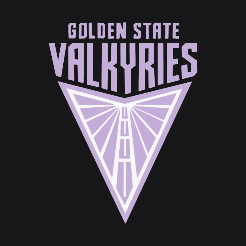 Golden State Valkyries Purple Triangle Logo Design Female Pullover Hoodie