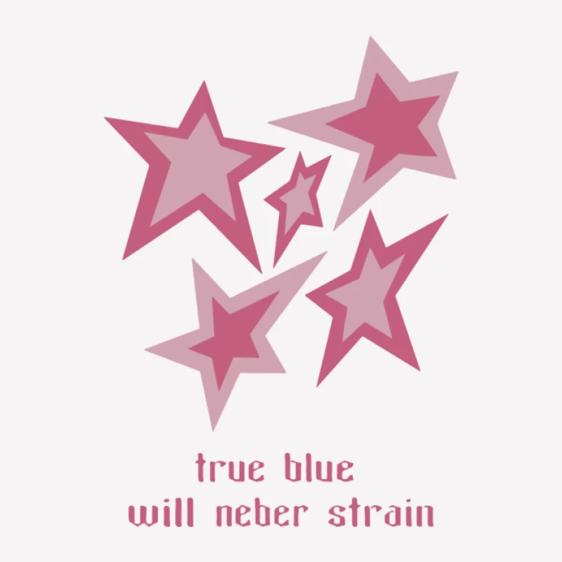 Rosa Sterne mit Spruch Herren T-Shirt
