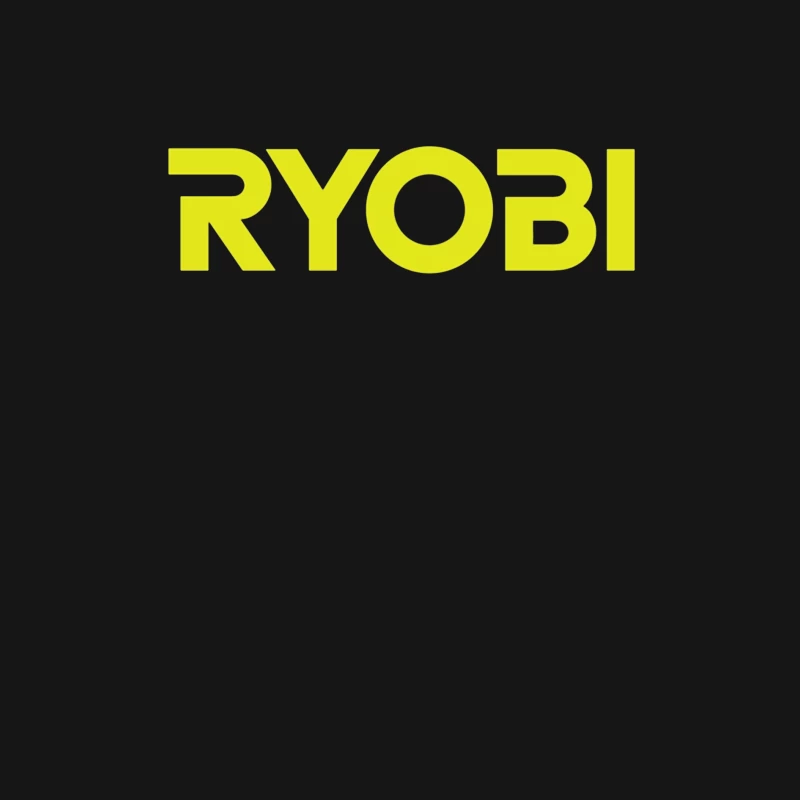 Ryobi Power Tools Brand Logo in Neon Yellow Male Long Sleeve T-Shirt