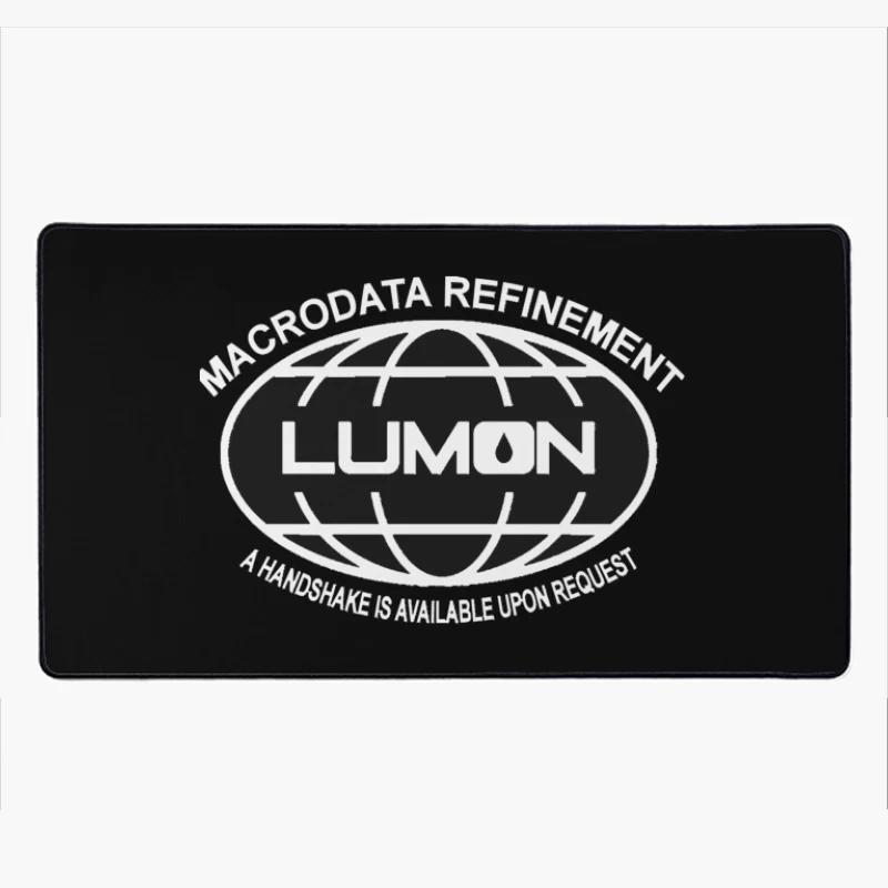 Lumon Industries Retro Corporate Globe Logo Desk Mat