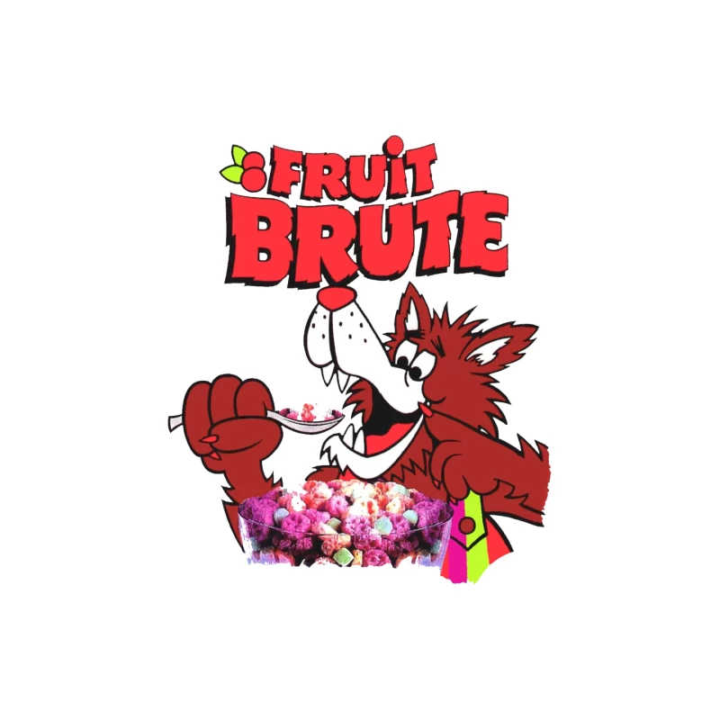 Vintage Fruit Brute Monster Cereal Mascot Logo Mouse Pad