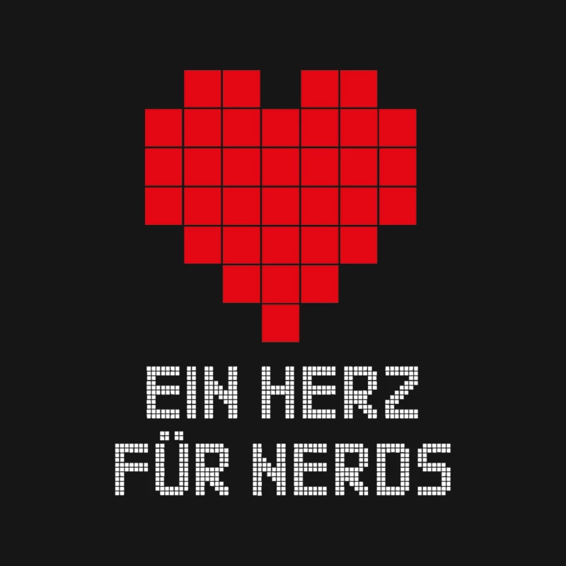 Nerd Shirt Design  Herz für Nerds Computer Gaming Fun Big Bang Minecraft Mouse Pad