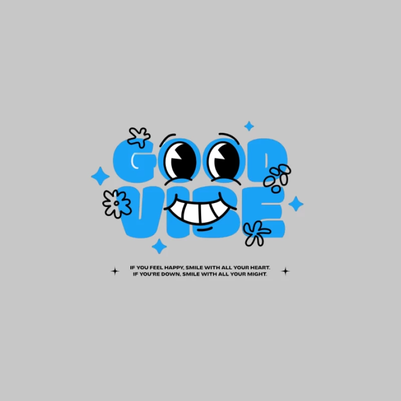 Gute Stimmung Lächeln Design Herren Langarm T-Shirt