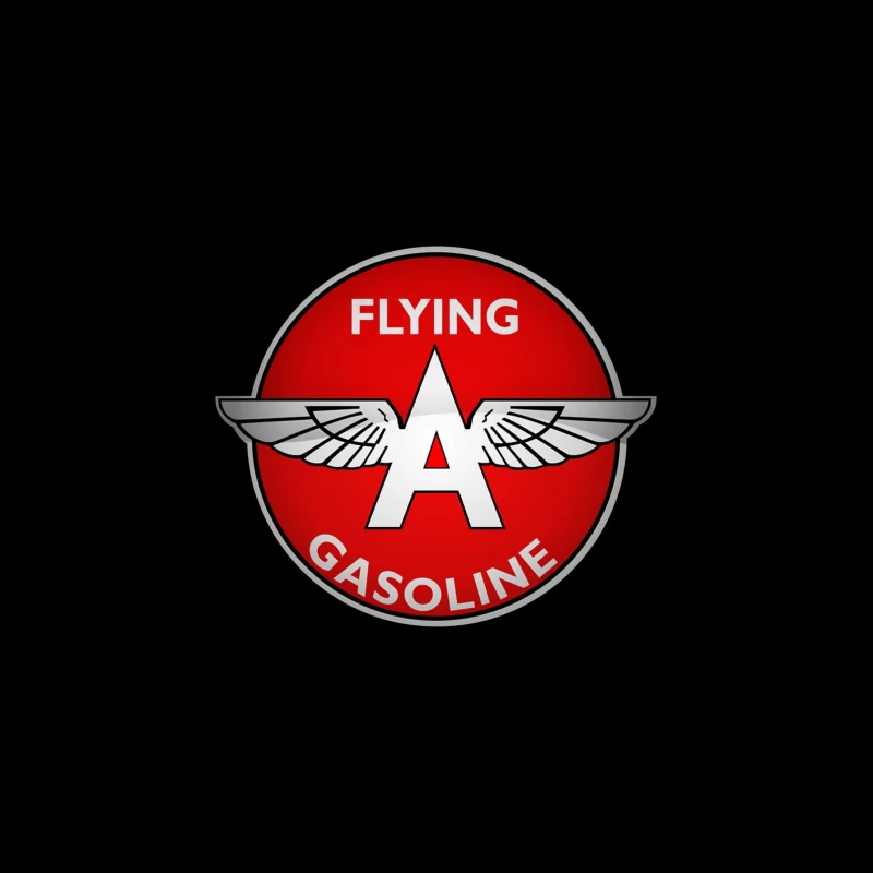 Vintage Flying A Gasoline Aviation Logo Travel Mug