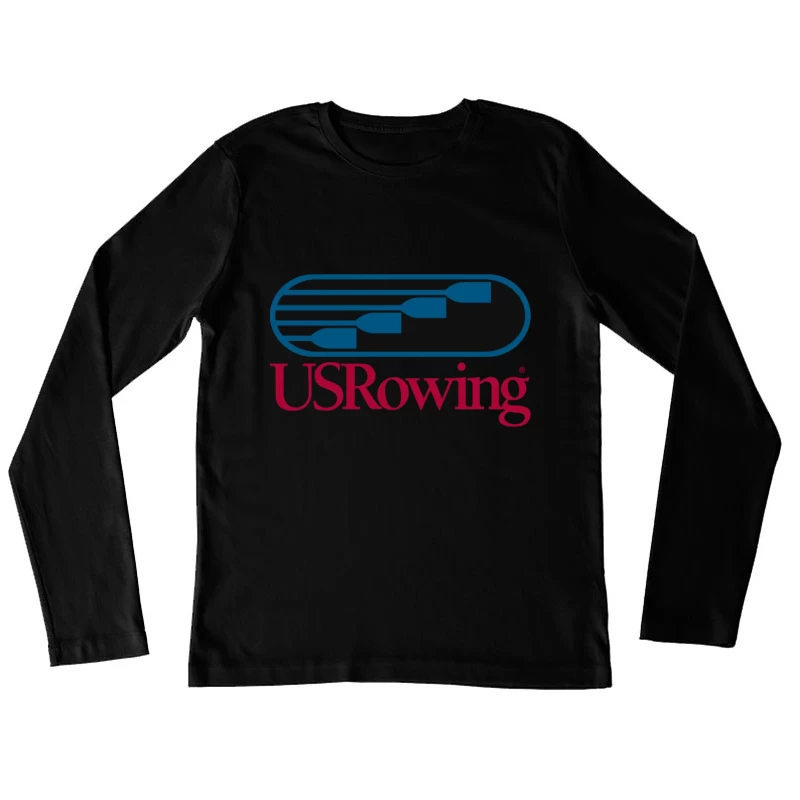 US Rowing Official Sports Organization Logo Female Long Sleeve T-Shirt