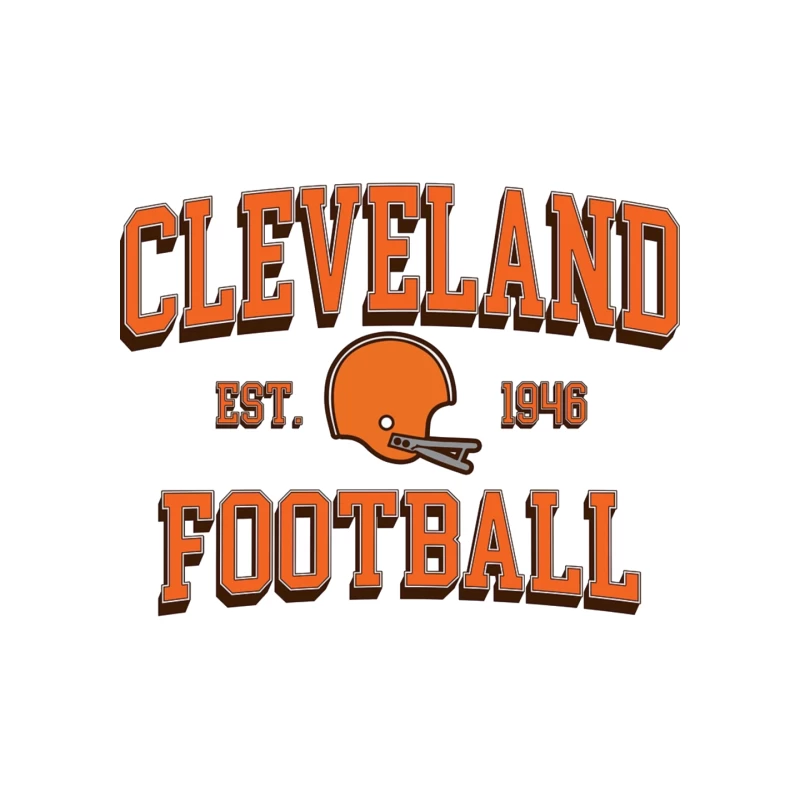 Cleveland Browns NFL Football Team Vintage Logo Est. 1946 Mouse Pad