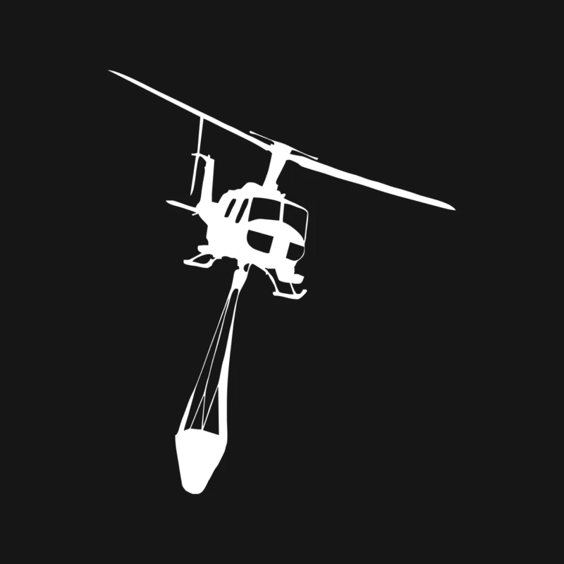 UH-1 Huey Air Attack Helicopter Vinyl Decal Fire Fighting CDF USFS Mouse Pad