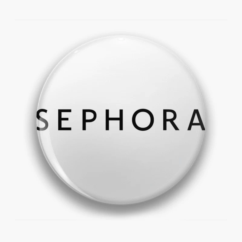 Sephora Black and White Corporate Logo Pin