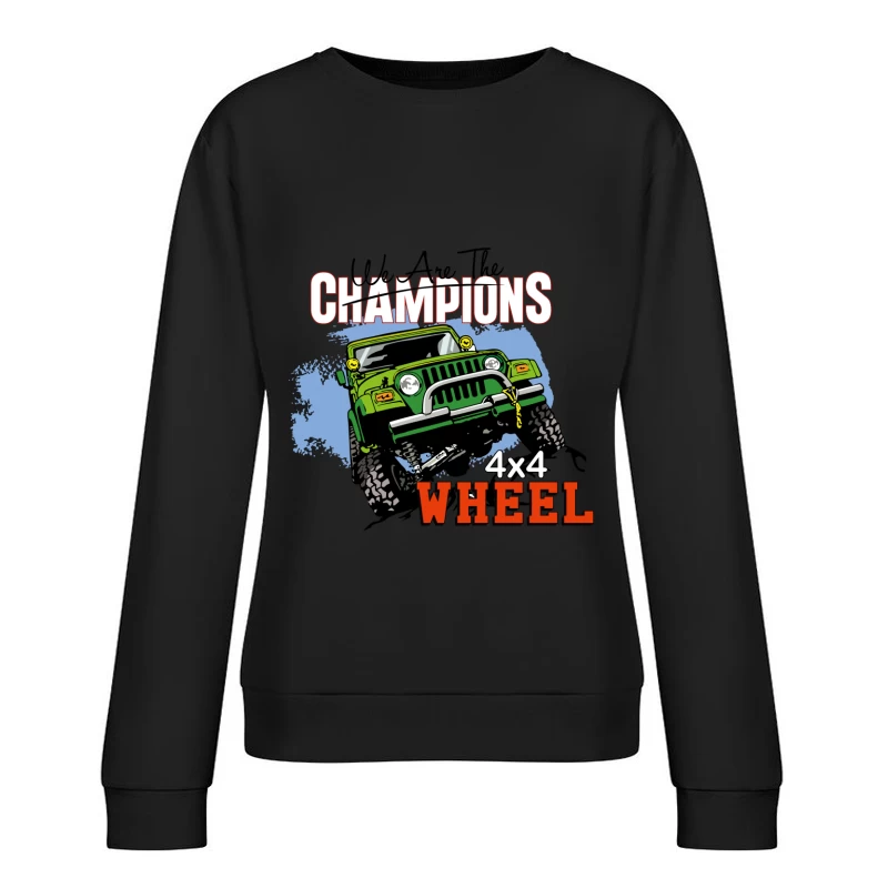 Geländeabenteuer mit 4x4 Fahrzeug Damen Pullover Sweatshirt