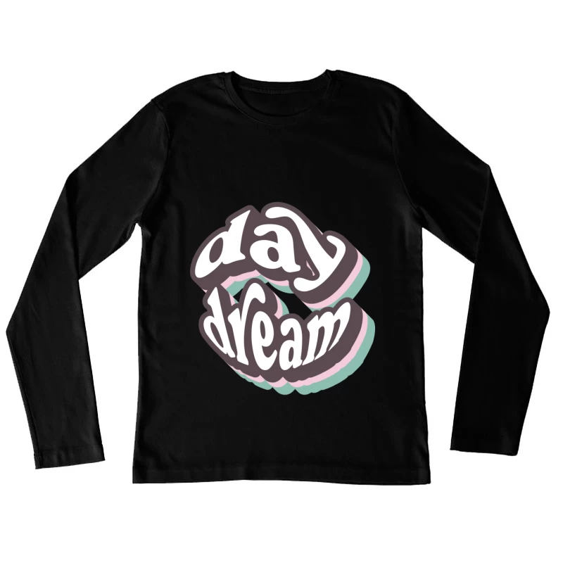 Retro-Tagtraum-Design mit lebendigen Farben Damen Langarm T-Shirt