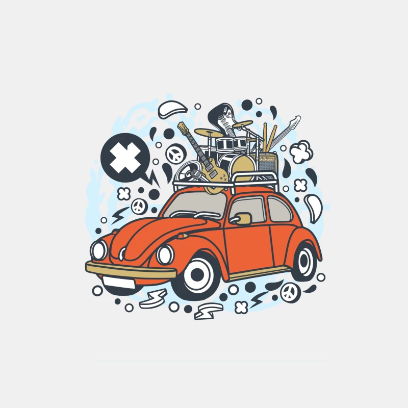 Voiture et instruments de musique Homme Débardeur