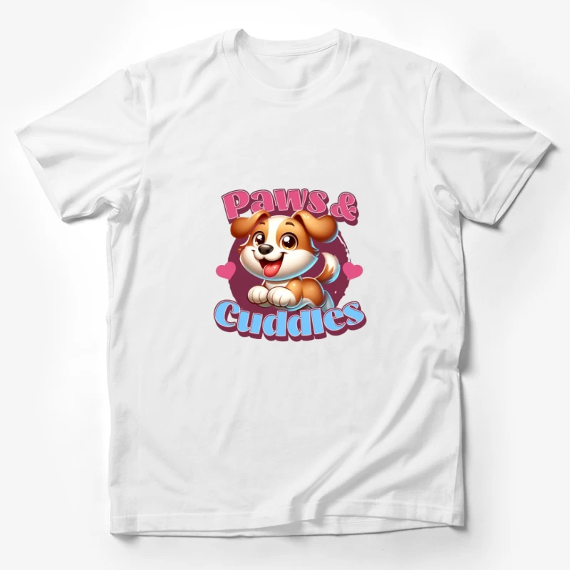 Pattes et Câlins - Logo Mignon de Chien Homme T-Shirt