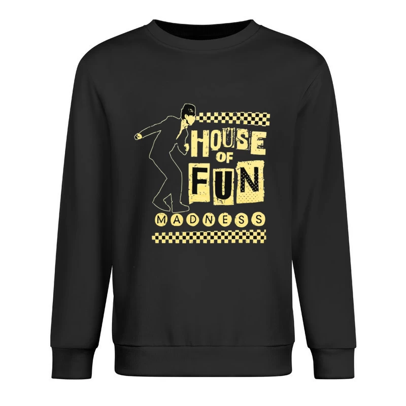 Madness - House of Fun Vintage Band Logo Design Male Pullover Sweatshirt