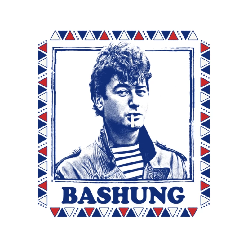 Alain Bashung  Retro Design Tapestry