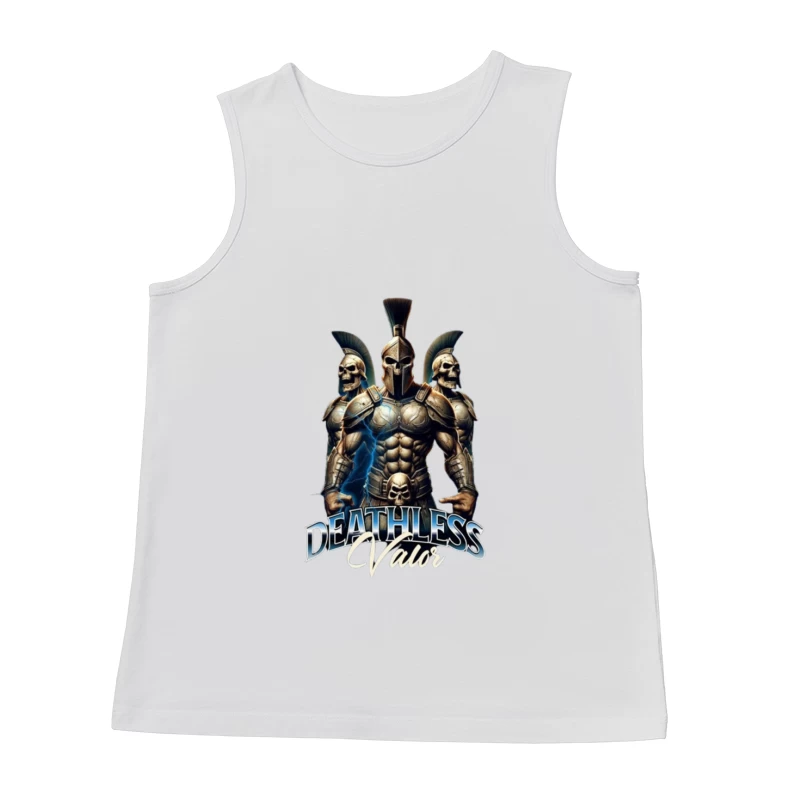 Spartan Warrior Deathless Elite with Skull Armor Male Tank Top