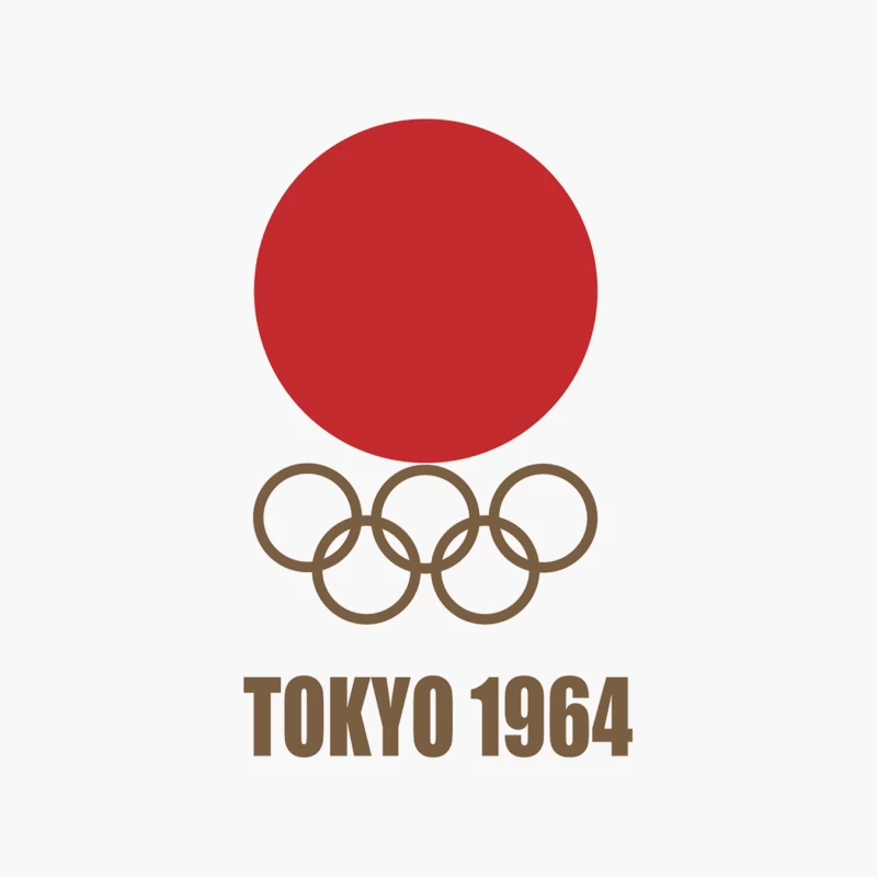 RETRO TOKYO 1964 OLYMPIC GAMES Cotton Tote Bag