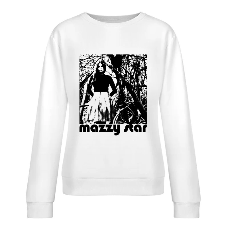 Mazzy Star Black White Female Pullover Sweatshirt