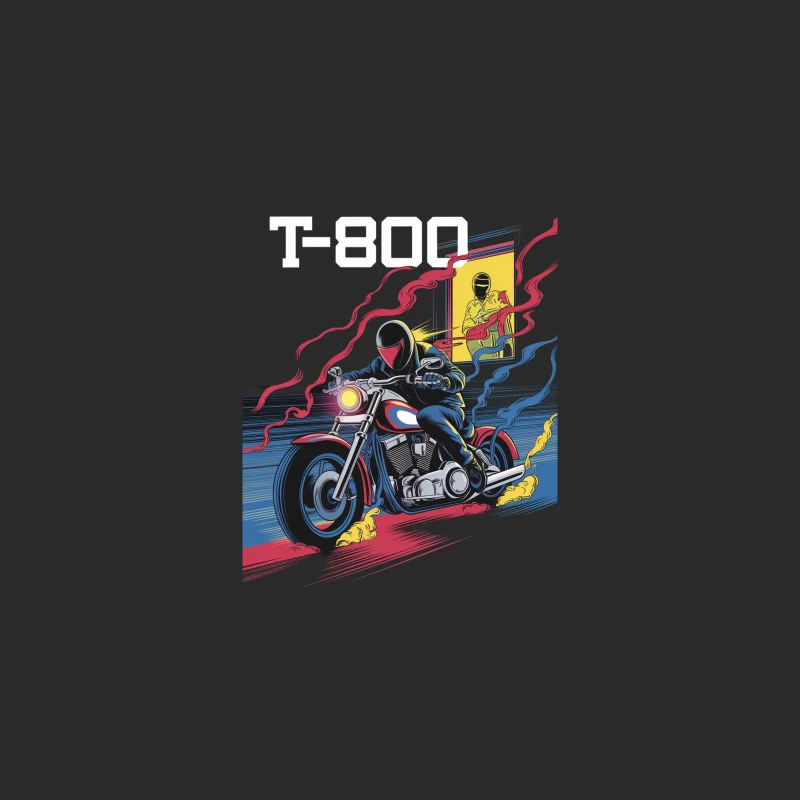 Dynamic Motorcycle Ninja Racing Through Colorful Smoke Baseball Cap